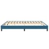 vidaXL Boxspring zonder matras fluweel donkerblauw 200x210 cm