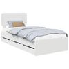 vidaXL Bedframe met lade Wit 100 x 200 cm Geconstrueerd hout