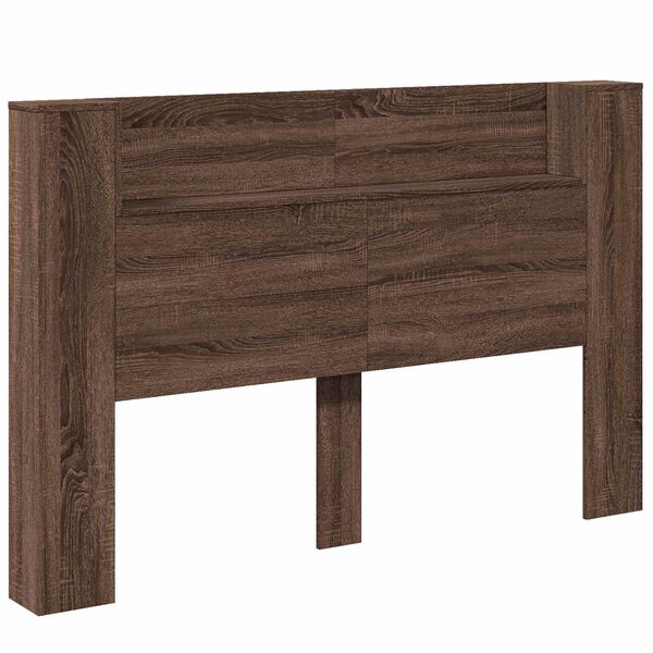 vidaXL Hoofdbord Bruin Eiken 160 x 16,5 x 103,5 cm Bewerkt hout