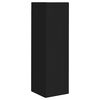 vidaXL Tv-meubelset Wandgemonteerd 4 pcs Zwart Bewerkt hout