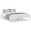 vidaXL Bedframe extra lang zonder matras grenenhout wit 160x220 cm