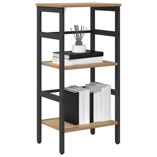 vidaXL Boekenkast Artisan Eiken 40 x 29,5 x 81 cm Bewerkt hout