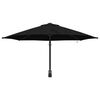 vidaXL Tuinparasol Zwart 248 x 248 x 148 cm Polyester en staal