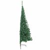vidaXL Kunstmatig Voorverlicht Kerstboom met 300 LED Groen 180 cm PVC