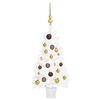 vidaXL Kunstkerstboom met verlichting en kerstballen 90 cm wit