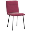 vidaXL Eetkamerstoelen 4 st fluweel wijnrood