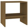 vidaXL Nachtkastje 40x30,5x40 cm massief grenenhout honingbruin