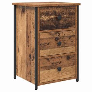 vidaXL Nachtkastje Bruin 40 x 36 x 60 cm Massief Gerecycled Hout