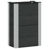 vidaXL Verhoogde plantenbak Zwart 50 x 30 x 72 cm alu.