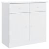 vidaXL Dressoir ALTA 77x35x73 cm massief grenenhout wit