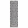 vidaXL Buitenkleed met patroon platgeweven 80x250 cm blauw