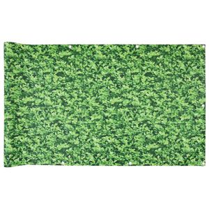 vidaXL Balkonscherm plantpatroon 600x90 cm PVC groen