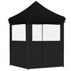 vidaXL Partytent Zwart 200 x 200 x 306 cm Oxford Stof