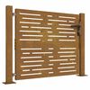 vidaXL Poort 100x100 cm vierkant cortenstaal