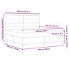 vidaXL Boxspringbed met matras met hoofdeinde Taupe 180 x 200 cm Stof