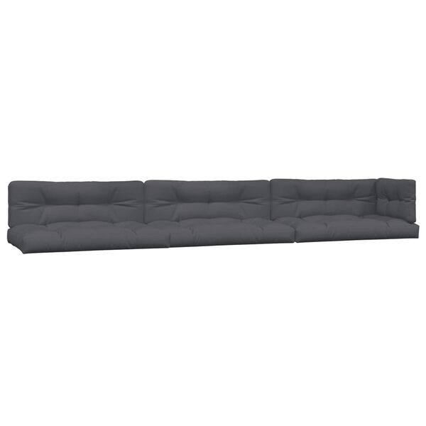 vidaXL 6-delige Loungeset pallet met kussens massief acaciahout