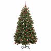 vidaXL Kunstkerstboom met 300 LED Groen 180 cm PVC en Metaal
