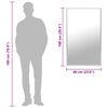 vidaXL Spiegel 100x60 cm zilverkleurig