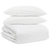 vidaXL Dekbed Set met kussen 3 st Wit Donsveertjes