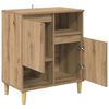 vidaXL Dressoir artisanaal eikenkleurig 35 x 60 x 70 cm Bewerkt hout