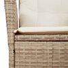 vidaXL 9-delige Tuinset met kussens poly rattan beige