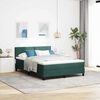vidaXL Boxspringbed met matras Donkergroen 160 x 200 cm Fluweel