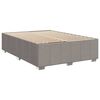 vidaXL Bedframe zonder matras stof taupe 140x190 cm