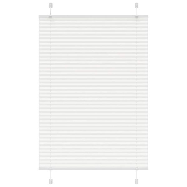 vidaXL Pliss&eacute; rolgordijn 85x100 cm stofbreedte 84,4 cm polyester wit
