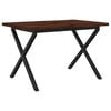 vidaXL Live Edge Eettafel 120 x 70 x 75 cm Massief Acaciahout