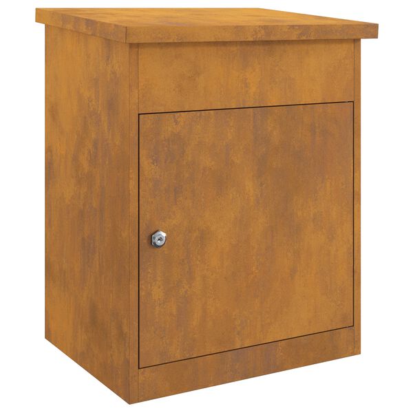 vidaXL Pakket inwerp box Roestig 47,5 x 38 x 59 cm Cortenstaal