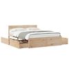 vidaXL Bedframe zonder matras massief grenenhout 140x200 cm
