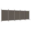 vidaXL Kamerscherm met 5 panelen 433x180 cm stof antracietkleurig
