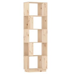 vidaXL Boekenkast/kamerscherm 51x25x163,5 cm massief grenenhout