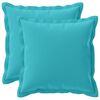 vidaXL Kussen met kussen HOUTEN 2 st Turquoise Polyester