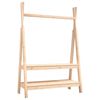 vidaXL Kledingrek 100x45,5x150 cm massief grenenhout