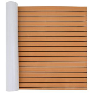 vidaXL Bootmat Bruin en zwart 240 x 90 cm EVA