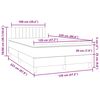 vidaXL Boxspring met matras fluweel roze 120x220 cm
