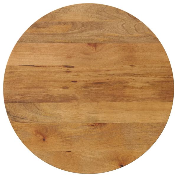 vidaXL Tafelblad rond &Oslash; 70x3,8 cm massief ruw mangohout