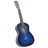 vidaXL Gitaar klassiek beginner en kinderen 3/4 36" blauw