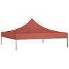 vidaXL Partytentdak 270 g/m&sup2; 2x2 m terracotta
