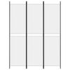 vidaXL Kamerscherm met 3 panelen 150x200 cm stof wit