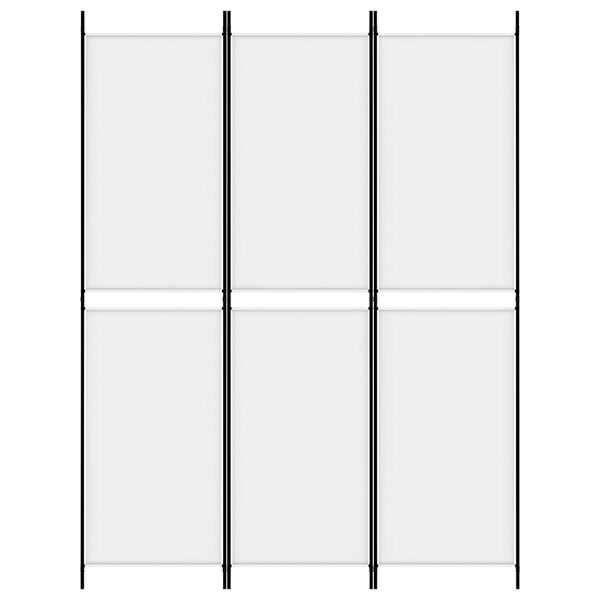 vidaXL Kamerscherm met 3 panelen 150x200 cm stof wit