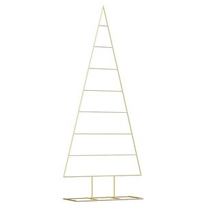 vidaXL Metalen kerstboom Goud 181 cm Poedergecoat staal