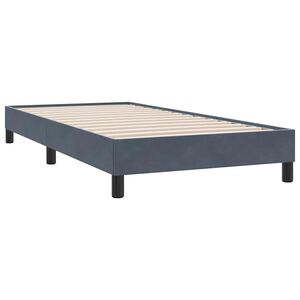 vidaXL Bedframe zonder matras 80x220 cm fluweel donkergrijs