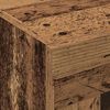 vidaXL Wandkasten 2 pcs Oud Hout 69,5 x 34 x 90 cm Bewerkt hout