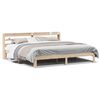 vidaXL Bedframe met hoofdbord massief grenenhout 200x200 cm