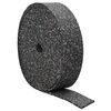 vidaXL Rubbergranulaatrol Zwart 2000 x 12 x 0,6 cm Rubber