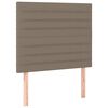 vidaXL Boxspring met matras stof taupe 120x190 cm