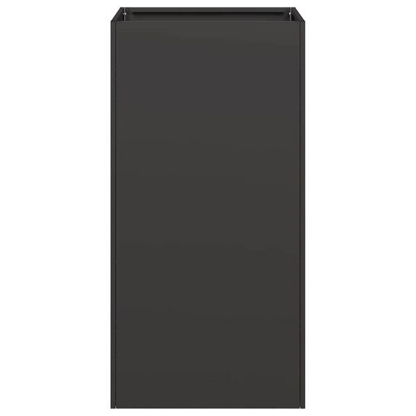 vidaXL Plantenbak 40x40x80 cm koudgewalst staal zwart