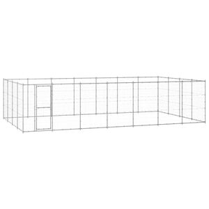 vidaXL Hondenkennel 33,88 m&sup2; gegalvaniseerd staal